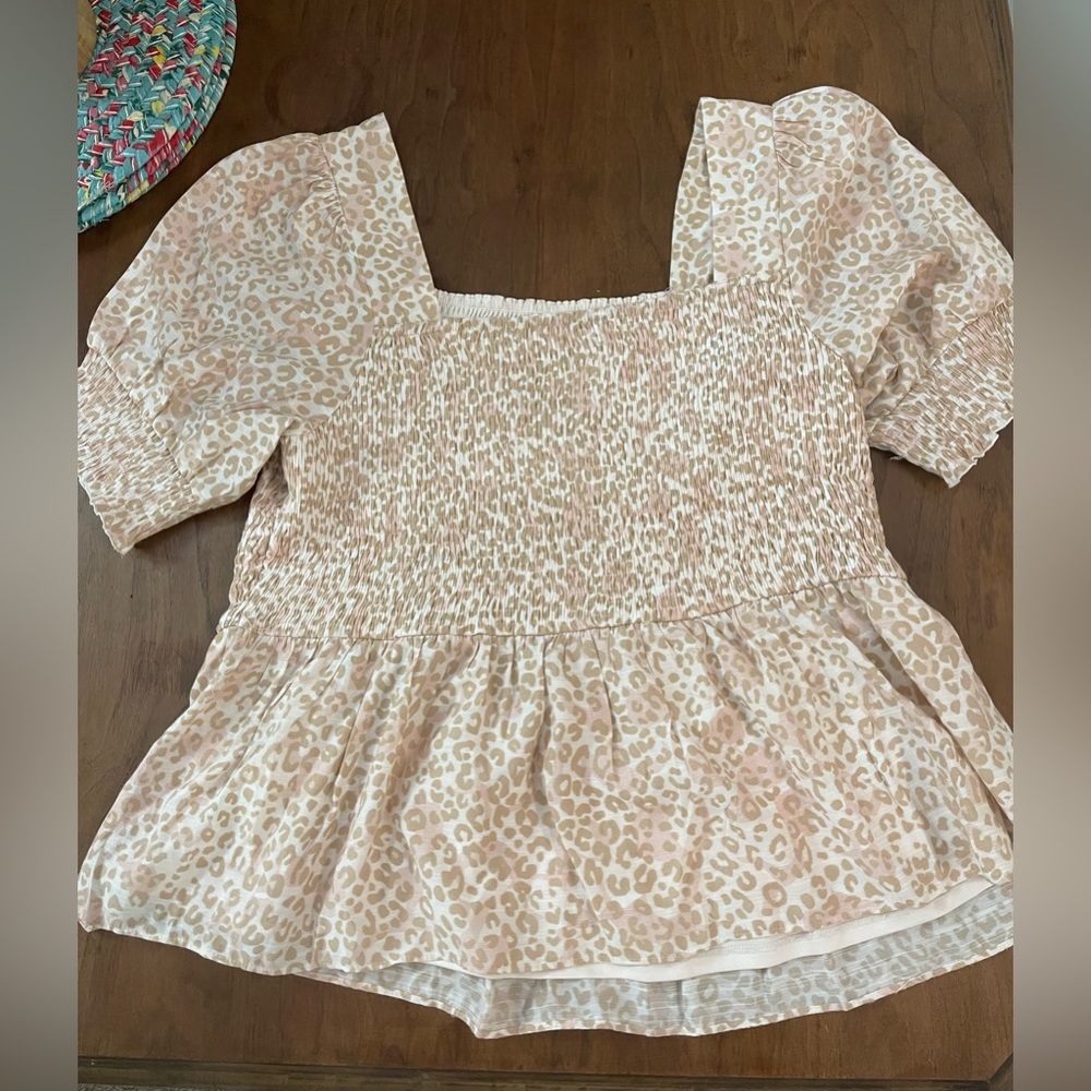 Cheetah, print, pink and light brown extra large